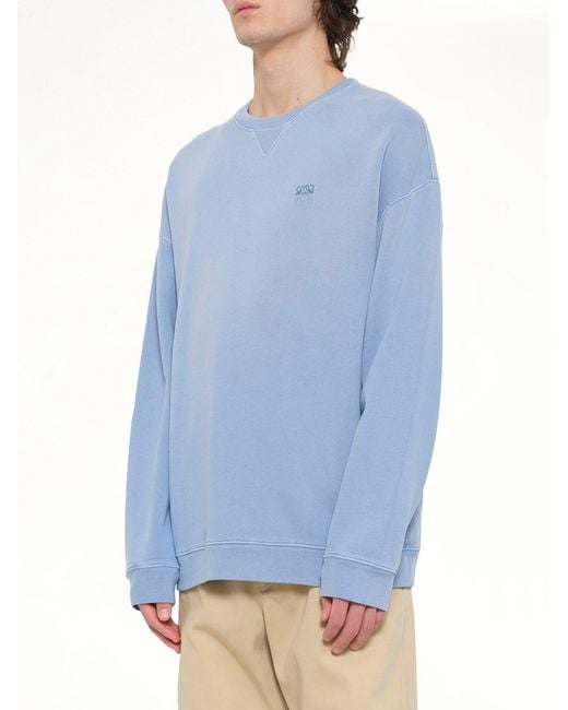 Loewe Blue Faded Sweatshirt for men