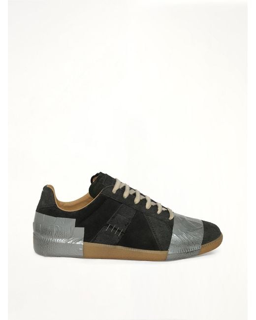 Maison Margiela Black Replica Tape Sneaker for men