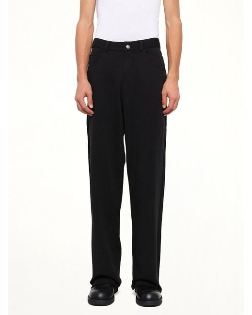 MM6 by Maison Margiela Black Sweat 5 Pocket Pants for men