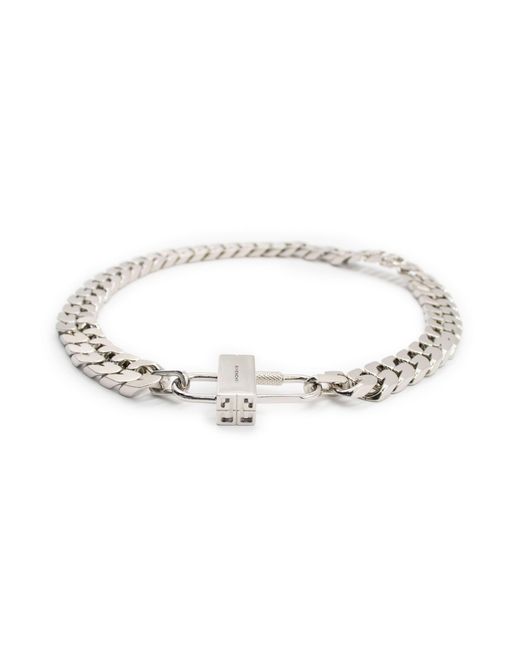 Givenchy Metallic G Chain Lock Small Necklace for men