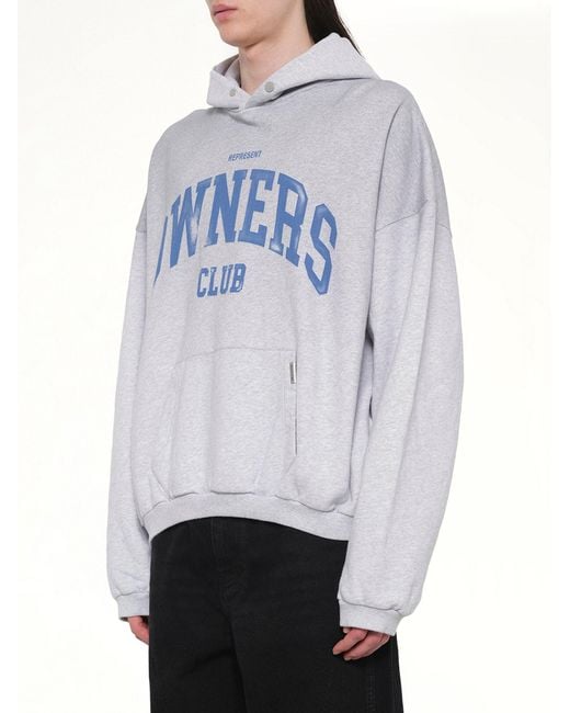 Represent Gray Owners Club Hoodie for men