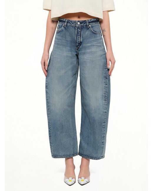 Alaïa Blue Vintage Denim Rodeo Pants