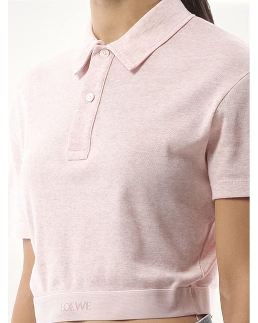 Loewe Blue Cropped Polo