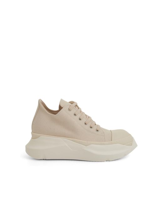 Rick Owens Natural Drkshdw Abstract Low Denim Sneakers, , 100% Calf Leather for men