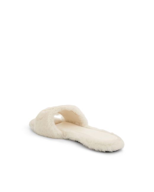 Givenchy Natural 4G Shearling Sandals, , 100% Leather