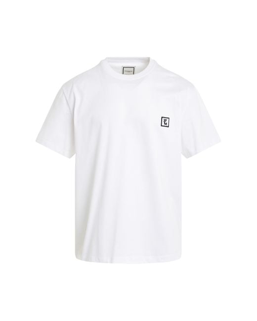 Wooyoungmi White Wym Patch Logo T-Shirt, /, 100% Cotton for men