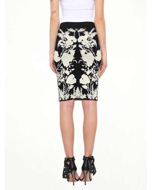 McQueen Black Pencil Skirt