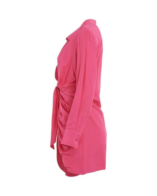 Jacquemus Pink Bahia Sash Dress