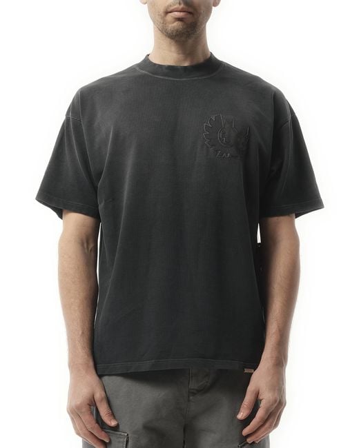 Represent Black X Belstaff Outline Pheonix T-Shirt, 100% Cotton, Size: Small for men