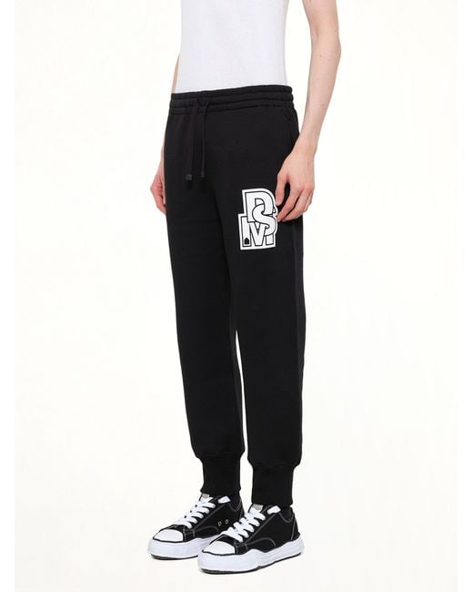 DSM KEI NINOMIYA Black Double Knit Jogger Pants for men