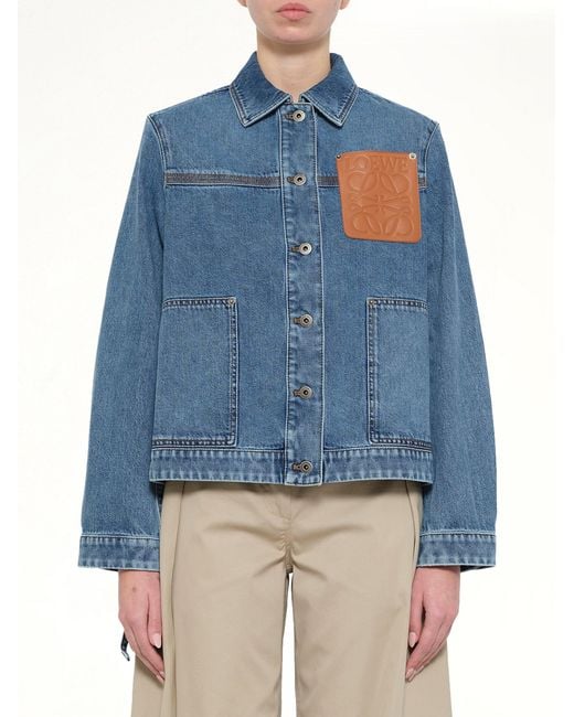 Loewe Blue Workwear Jacket