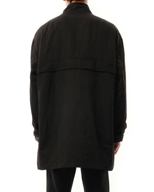 Represent Black Nylon Track Jacket, 100% Nylon, Size: Large for men