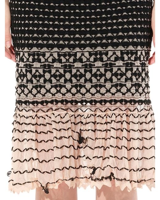 McQueen Black 'Criss Cross Dress, , Size: Small