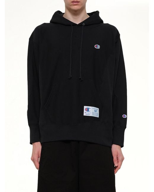 Undercover Black Champion X Uc Hoodie for men