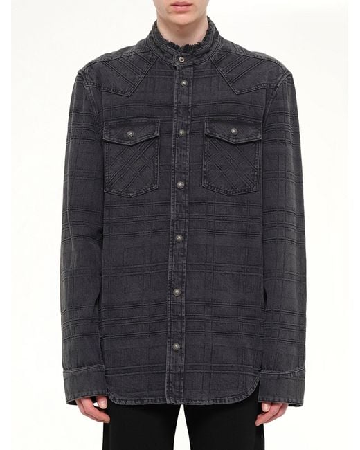 Balmain Blue Shirts for men