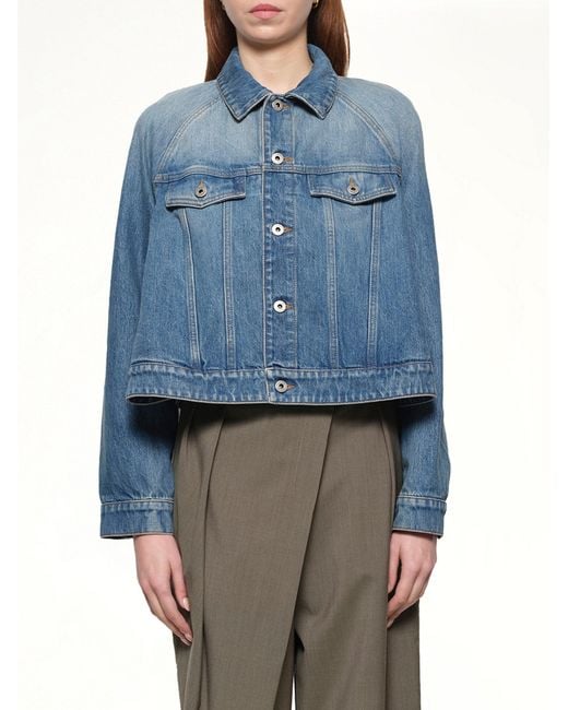 Loewe Blue Trapeze Jacket