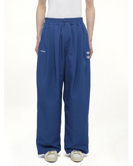 Willy Chavarria Blue X Adidas X Chavarria Track Pants, Size: Small for men