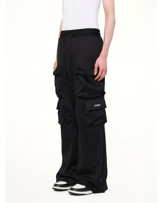 Amiri Black Cargo Track Pants for men