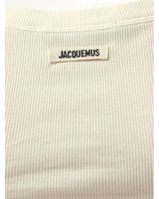Jacquemus White Le Debardeur Gros Grain