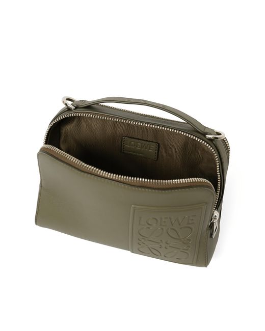 Loewe Green New Mini Camera Crossbody, 100% Satin Calf for men