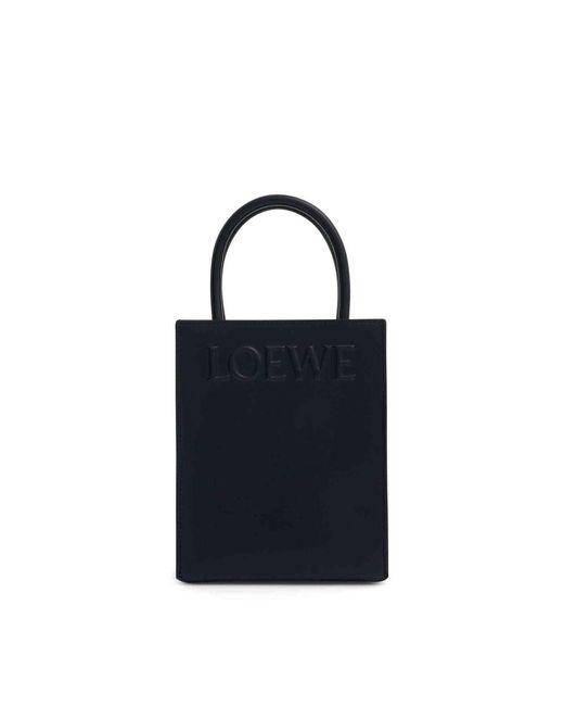Loewe Black A5 Leather Tote Bag