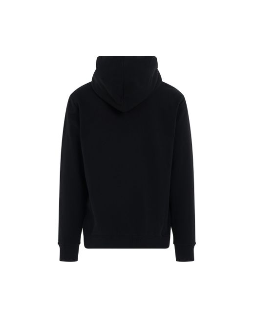 Balmain Black Logo Printed Hoodie, Long Sleeves, /, 100% Cotton for men