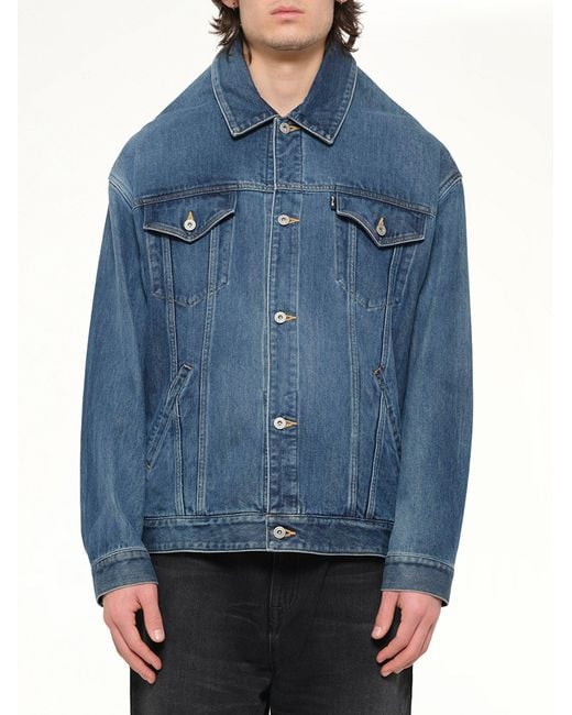 Doublet Blue Head Drop Denim Jacket for men