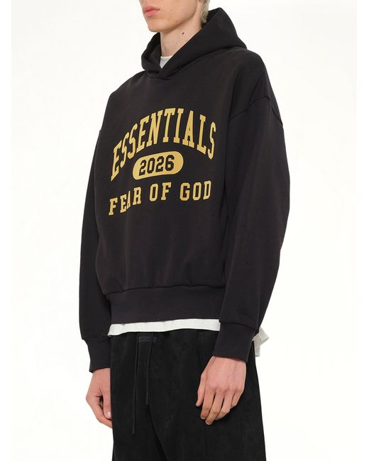 Fear Of God Black Classic Hoodie for men