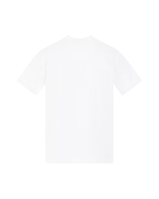 Alexander McQueen White Varsity Logo T-Shirt, Short Sleeves, /, 100% Cotton for men