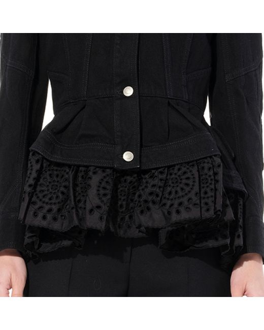 Alexander McQueen Black Denim Jacket