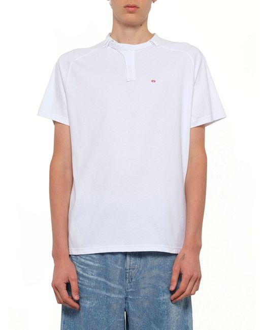 DIESEL White T-Kauko T-Shirt for men
