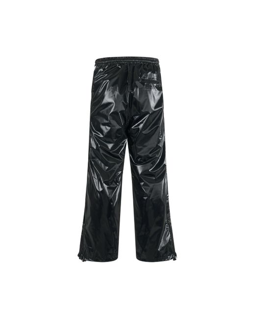 Doublet Black 'Laminate Track Pants, , 100% Polyester, Size: Small for men