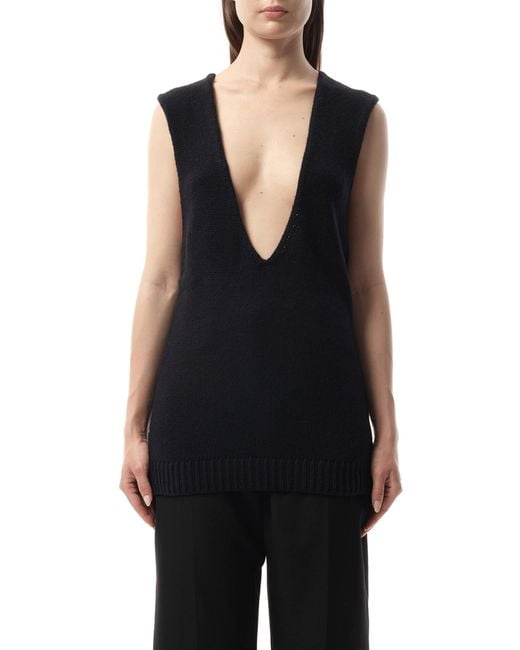 Lanvin Black Knitted Top