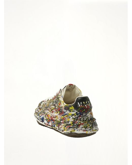 Maison Mihara Yasuhiro Green Blakey Og Paint Splatter Sneaker for men