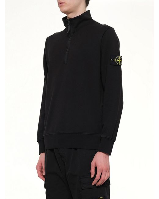 Stone Island Black 6100070 Ls Polo for men