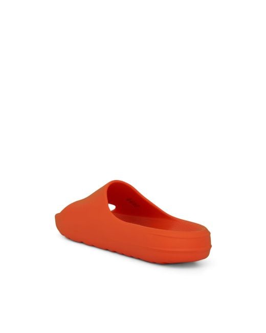 Represent Red Rubber Sliders Sandals, Neon for men