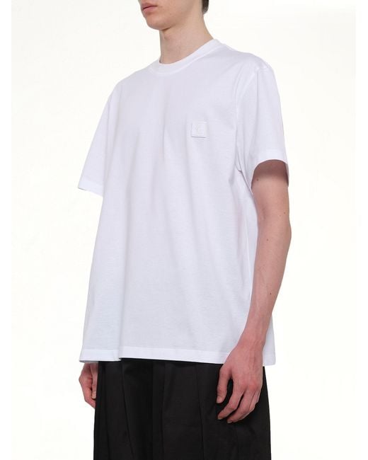 Wooyoungmi White Logo T-Shirt for men