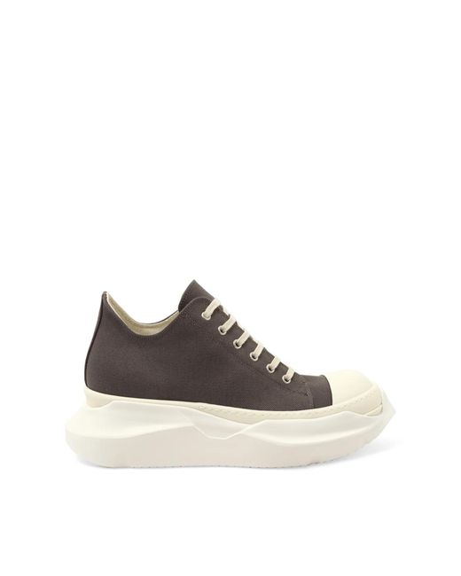 Rick Owens Brown Abstract Low Sneakers, 100% Cotton for men