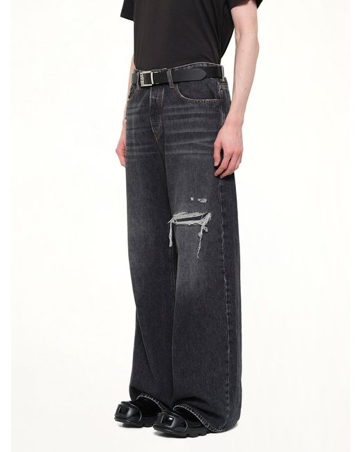 DIESEL Black D-Rise Distressed Jeans for men