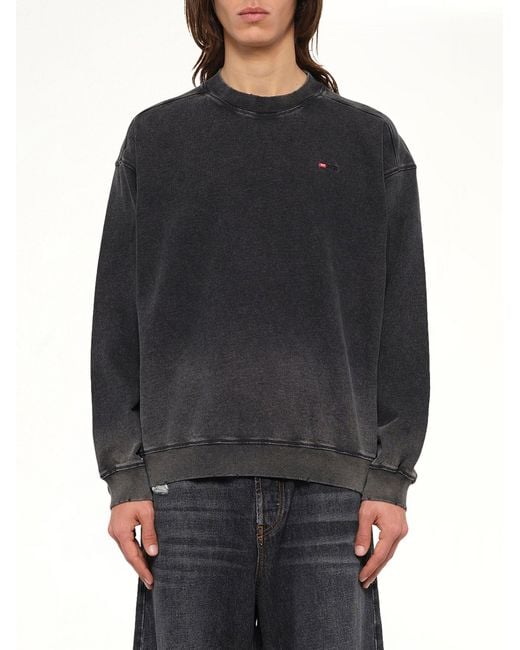 DIESEL Gray Crox Sweatshirt for men