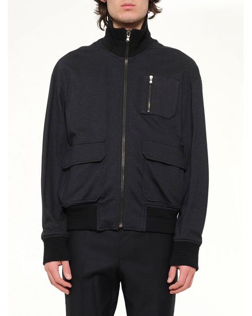 Wooyoungmi Blue Track Jacket for men
