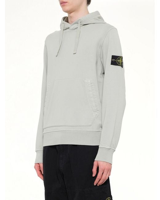 Stone Island Gray 6100062 Hoodie Sweater for men
