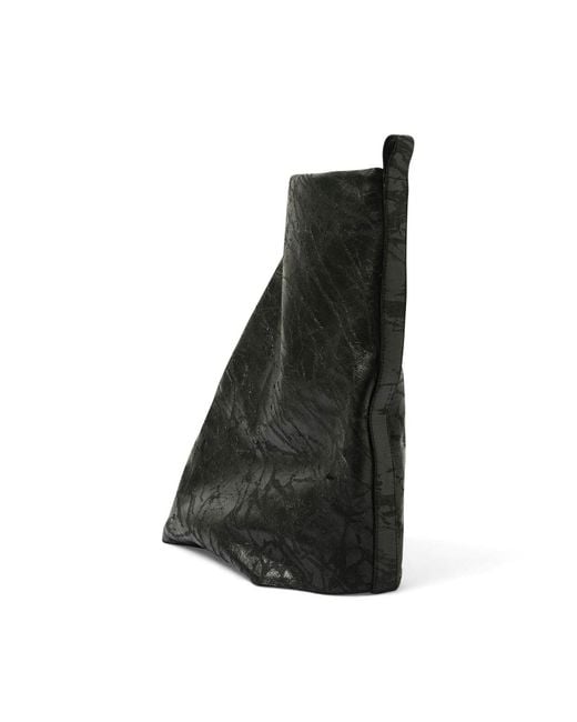 Rick Owens Black Low Fetish Boots, 100% Cotton