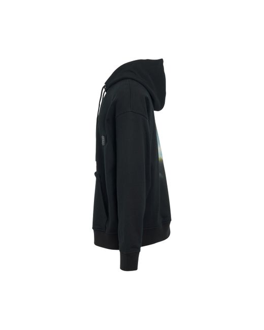 Wooyoungmi Black Scenery Back Print Hoodie, , 100% Cotton for men