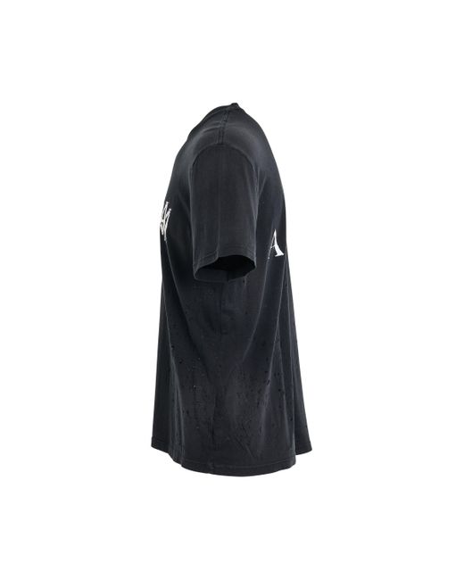 Amiri Black 'Washed Shotgun T-Shirt, Short Sleeves, , 100% Cotton, Size: Small for men