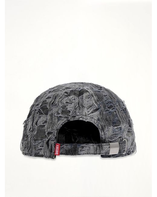 DIESEL Black C-Pied Cap for men