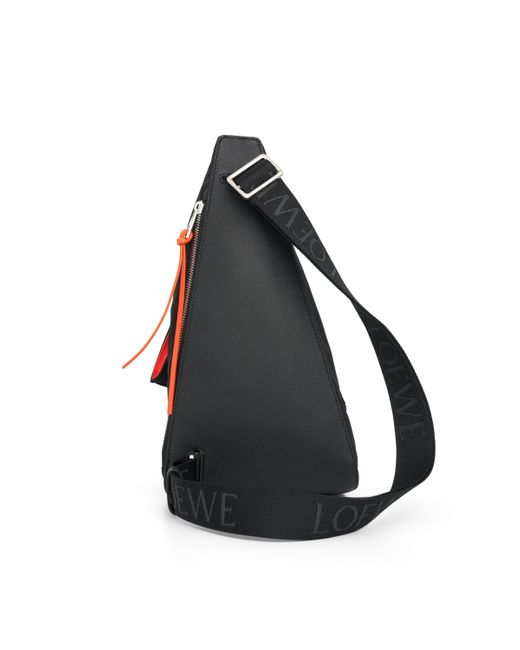 Loewe Black Anton Sling Puffer Bag, , 100% Nylon for men