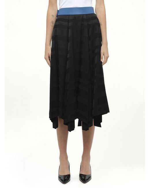 Loewe Black Asym Skirt