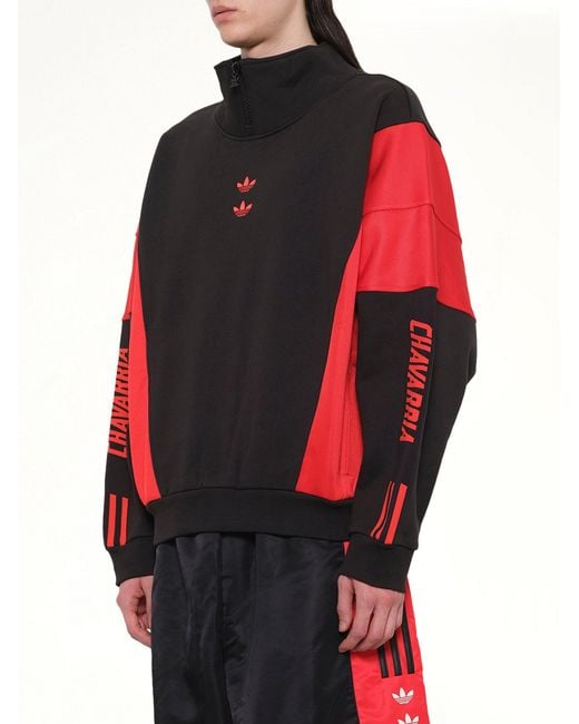 Willy Chavarria Red Adidas X Chavarria Watsonville Mockneck for men