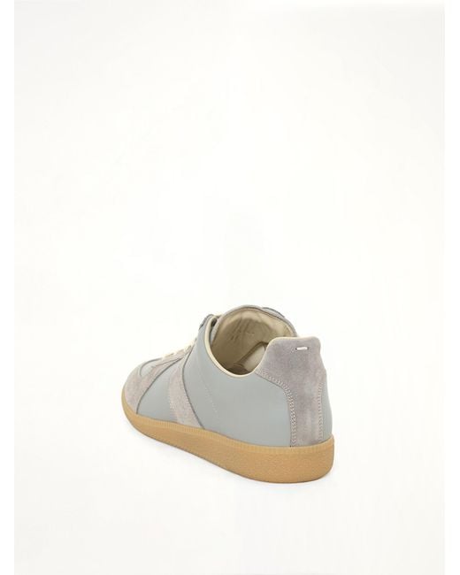 Maison Margiela White Replica Leather Sneaker for men